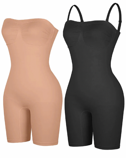 Strapless Mid Thigh Shaper Bundle (Black&Nude)